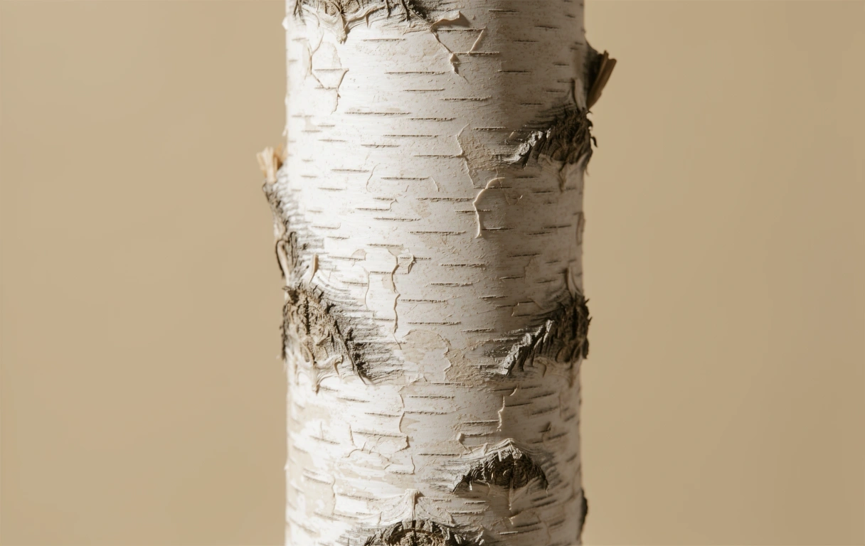 Botanische Textur der Birke